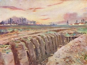 Erster Weltkrieg: Britische Schützengräben in Flandern