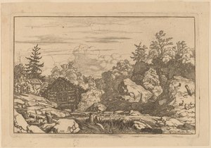 Häuser am Ufer von Allart van Everdingen