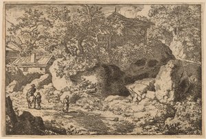 Bauer zu Pferd, wahrscheinlich ca. 1645-1656 von Allart van Everdingen