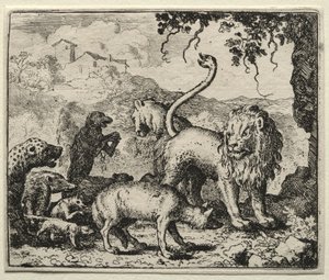 Reineke Fuchs: Erste Beschwerde des Wolfs von Allart van Everdingen