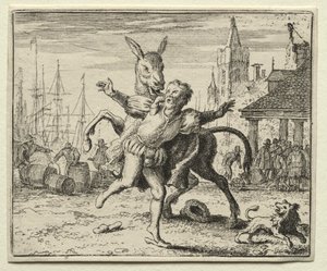 Reineke Fuchs: Der eifersüchtige Esel von Allart van Everdingen