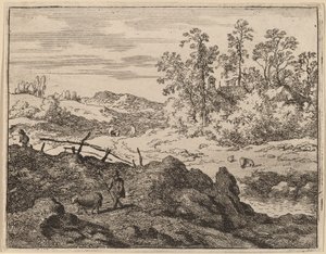 Hirte mit Lamm von Allart van Everdingen