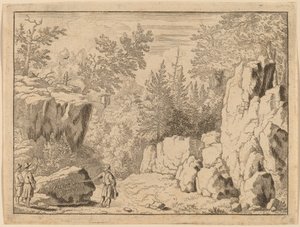 Die Inschrift auf dem Felsen