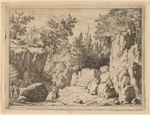 Die Inschrift auf dem Felsen, wahrscheinlich ca. 1645-1656