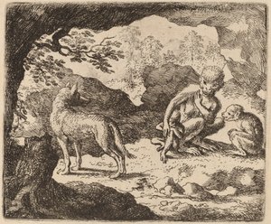 Der Wolf und die Affen, wahrscheinlich ca. 1645-1656