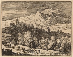Zwei Karren, wahrscheinlich ca. 1645-1656 von Allart van Everdingen