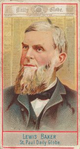 Lewis Baker, St. Paul Daily Globe, aus der American Editors Serie N1 für Allen & Ginte..., 1887 von Allen