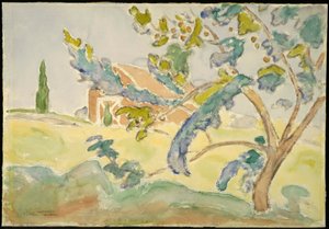 Baum und Scheune