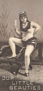 Aus der Schauspielerinnen-Serie N57 zur Förderung von Our Little Beauties Zigaretten für Allen & Ginte