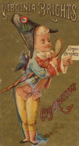 Aus der Serie Mädchen und Kinder N64 zur Förderung von Virginia Brights Zigaretten für Allen &..., 1886