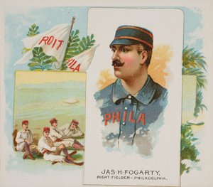 James H. Fogarty, Right Fielder, Philadelphia, aus Worlds Champions, Zweite Serie N43..., 1888 von Allen and Ginter