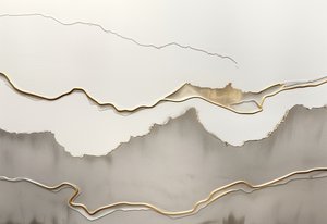 Goldene Geschichtete Landschaft von Alma