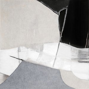 Monochrome abstrakte Komposition von Alma