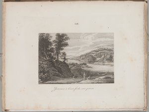 Die Kunst der Lithographie: Flusslandschaft, Platte XIII von Alois Senefelder