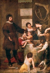 Der heilige Isidor von Sevilla und das Wunder des Brunnens von Alonso Cano