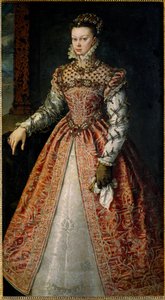 Porträt von Elisabeth von Frankreich (oder Isabelle von Valois) von Alonso Sánchez Coello