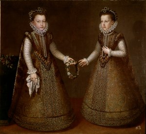 Porträt von Isabella und Catherine, Töchter von König Philipp II. von Spanien