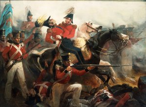Tod von General Ross in der Schlacht von Baltimore, 12. September 1814