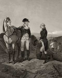 Erstes Treffen von George Washington und Alexander Hamilton, aus 