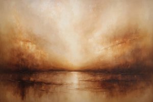 Goldener Horizontlandschaft