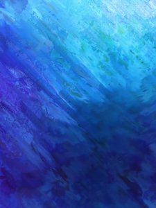 Ozeanblauer Fluss