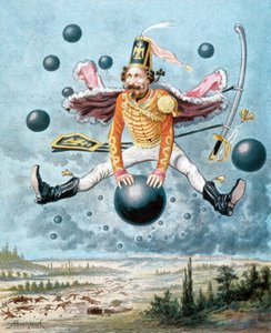 Die erstaunlichen Abenteuer des Baron Münchhausen, Illustration von Alphonse Adolphe Bichard (1879)