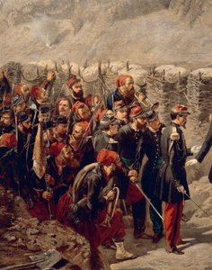 Marschall Patrice MacMahon mit Zouaven in Malakoff
