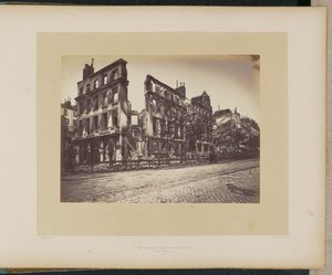 Das Restaurant Deffieux abgebrannt (Boulevard Saint-Martin) von Alphonse J. Liébert