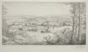 Ein Tal in Burgund von Alphonse Legros