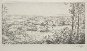 Ein Tal in Burgund Une Vallée en Bourgogne von Alphonse Legros