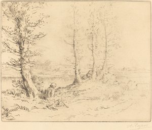 Am Fluss von Alphonse Legros