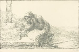 Am Fuße des Kreuzes von Alphonse Legros