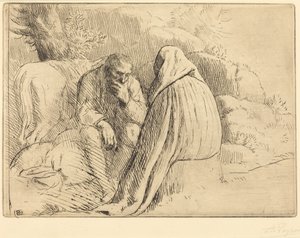 Bohemien-Lager von Alphonse Legros