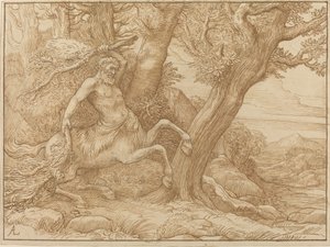Zentaur mit Zweigen von Alphonse Legros