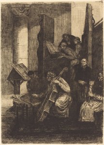 Chor in einer spanischen Kirche von Alphonse Legros