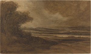 Landschaft von Burgund von Alphonse Legros