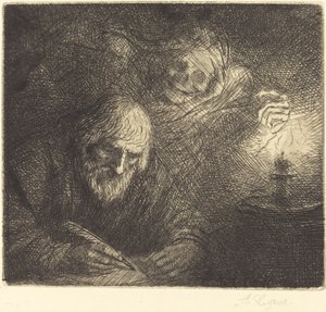 Der Tod und der Philosoph von Alphonse Legros