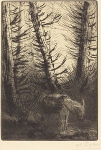 Bauer und sein Esel (Le fermier et son âne) von Alphonse Legros