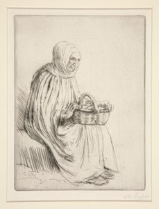 Marktfrau von Alphonse Legros