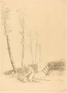 Das verlorene Schaf (Le mouton retrouvé) von Alphonse Legros