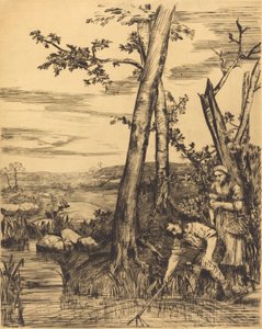 Krebse fischen von Alphonse Legros