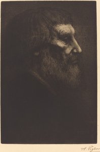 Kopf eines Bettlers Tête de mendiant von Alphonse Legros