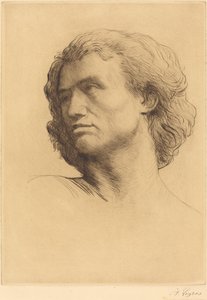 Kopf eines Mannes von Alphonse Legros