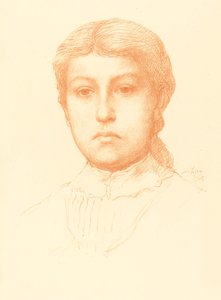 Kopf eines jungen Mädchens von Alphonse Legros