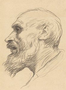 Kopf eines alten Mannes von Alphonse Legros