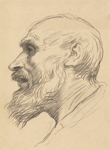 Kopf eines alten Mannes von Alphonse Legros