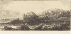 Hütte im Sumpf von Alphonse Legros