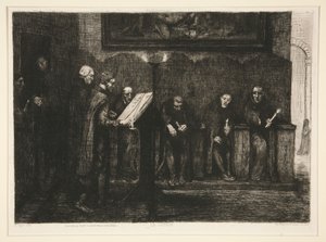 Die spanischen Sänger - Das Chorpult von Alphonse Legros