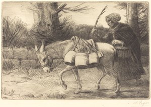 Milchmädchen von Boulogne, 3. Platte von Alphonse Legros
