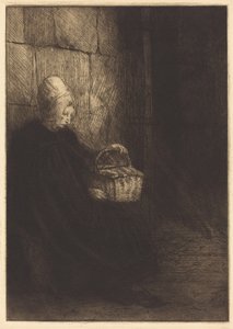 Bäuerin von Boulogne (La femme au panier) von Alphonse Legros
